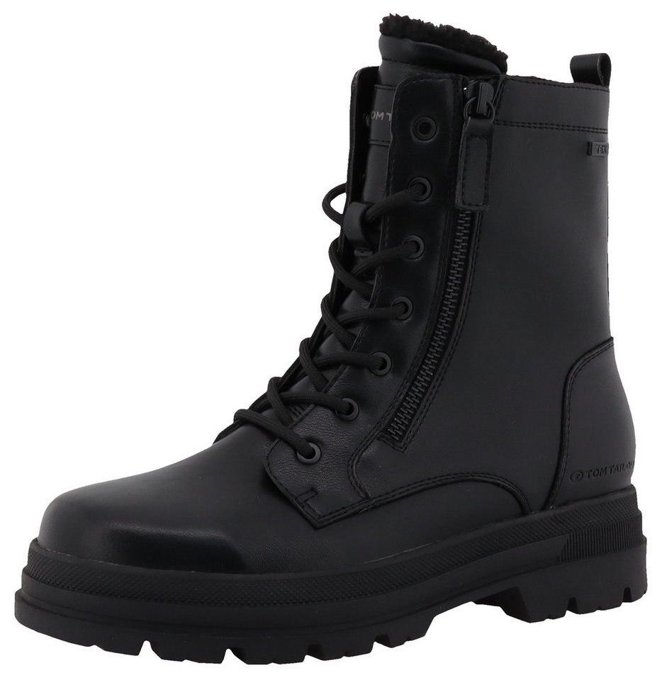 Tom Tailor Winterstiefelette Winterboots, Schnürboots mit Blockabsatz