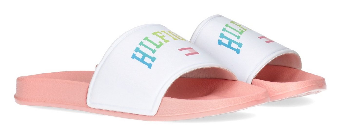 Tommy Hilfiger Badepantolette, Pool Slides, Badeschuh mit buntem Logo