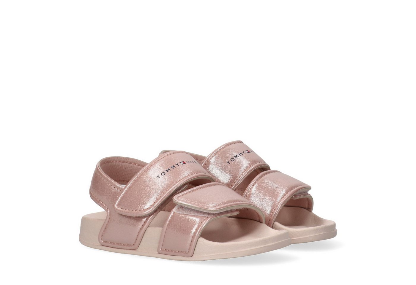 Tommy Hilfiger Badesandale Badesandale, Klettschuh, Sommerschuh mit Metallic-Schimmer