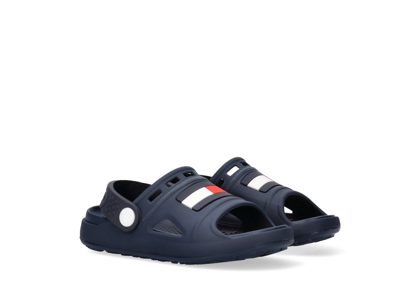 Tommy Hilfiger Badesandale Badeschuh, Clog mit schwenkarem Riemchen
