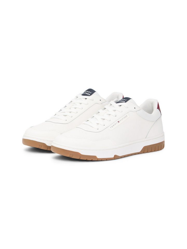 Tommy Hilfiger BASKET CORE LITE LTH BLOCK Sneaker, Freizeitschuh, Halbschuh, Schnürschuh mit seitlicher Logoverzierung