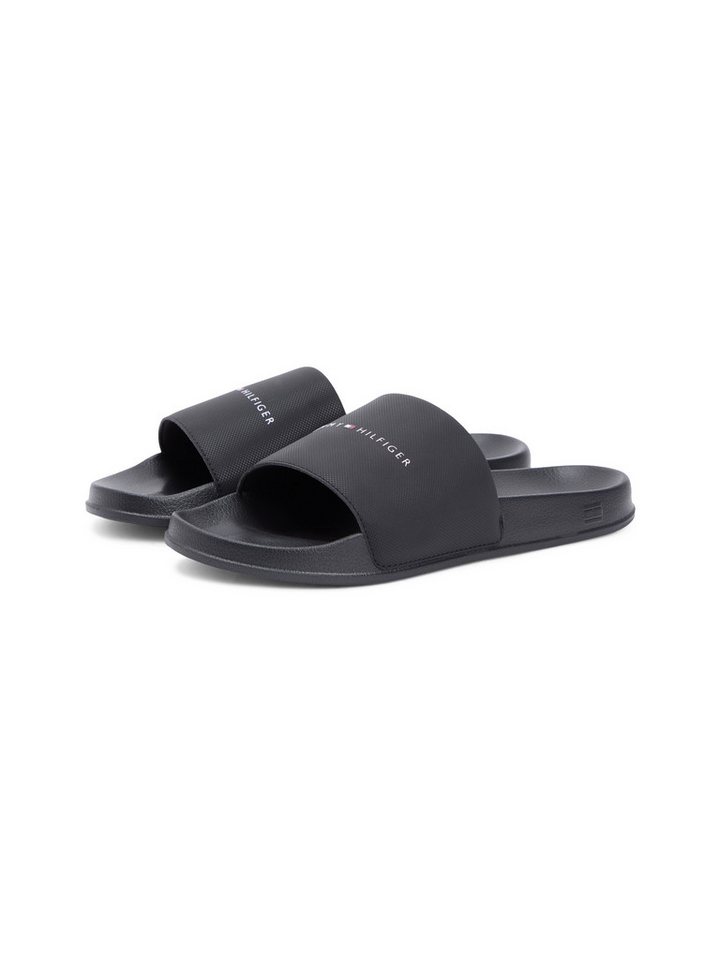 Tommy Hilfiger CORE TOMMY HILFIGER POOL SLIDE Badepantolette Sommerschuh, Pool Slides, Flat mit Logoschriftzug