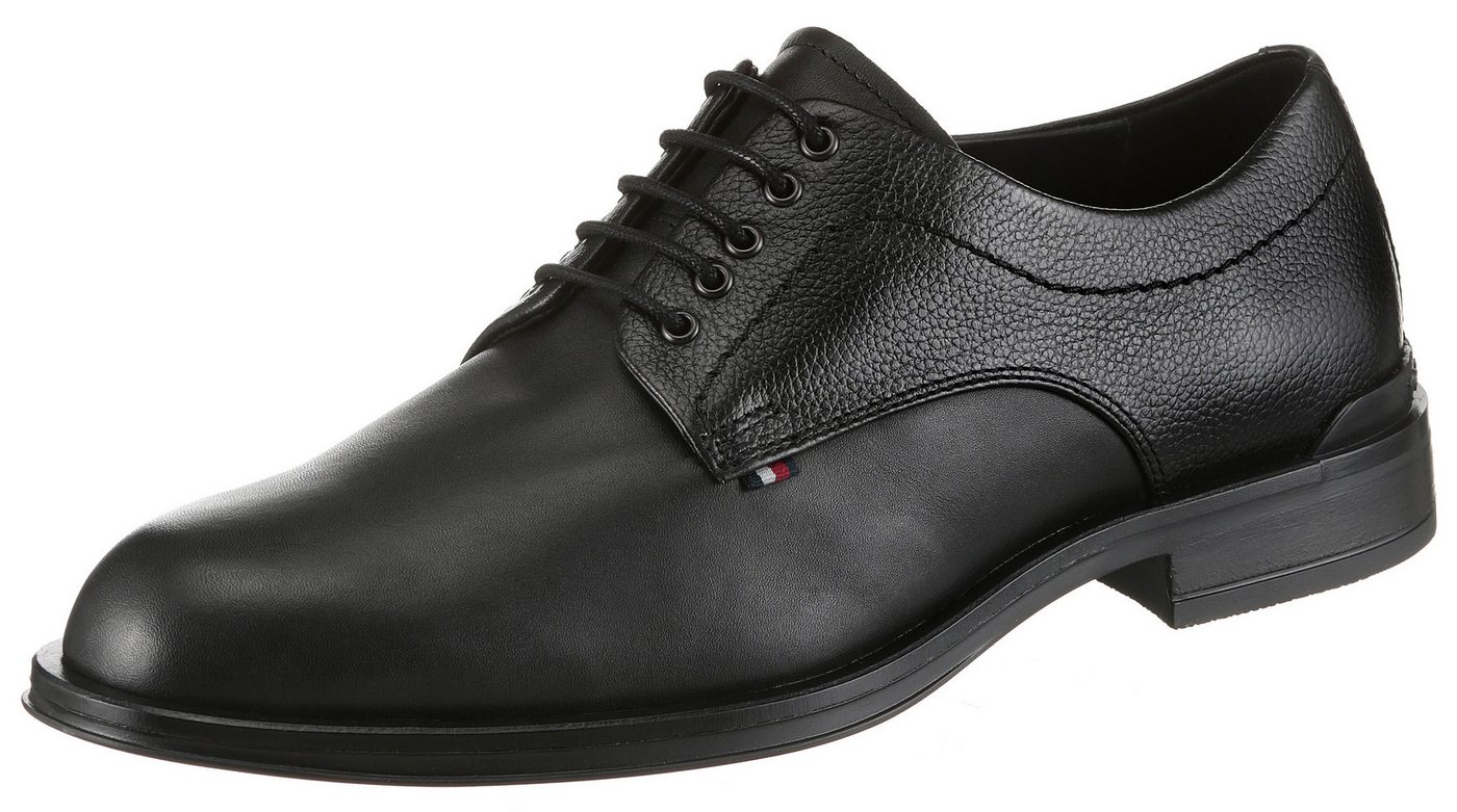 Tommy Hilfiger CORPORATE HILFIGER LTH DERBY Schnürschuh, Blockabsatz, Festtagsschuh, Abendschuh in eleganter Linie