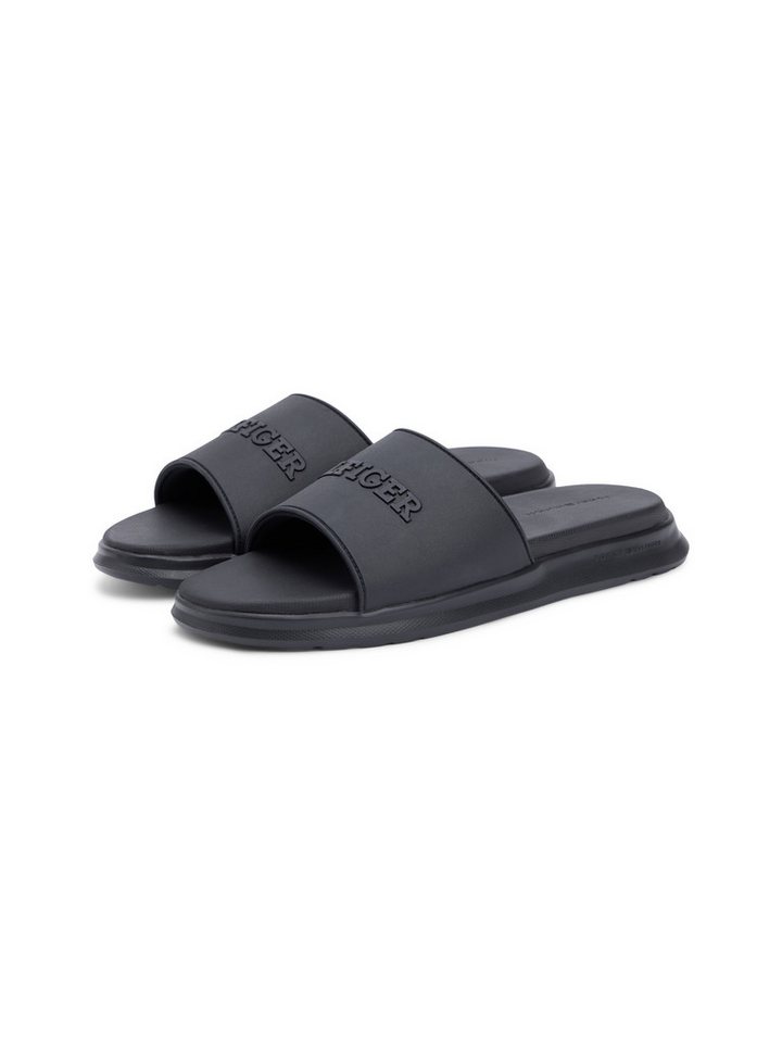 Tommy Hilfiger DUAL DENSITY HILFIGER POOL SLIDE Pantolette Sommerschuh, Schlüpfschuh mit Logoschriftzug