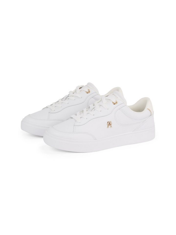 Tommy Hilfiger ESSENTIAL CHIC COURT SNEAKER Plateausneaker, Freizeitschuh, Schnürschuh, Halbschuh mit TH-Schmuckelement