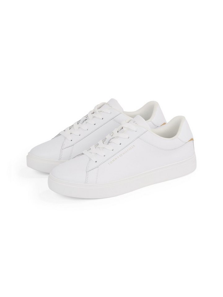 Tommy Hilfiger ESSENTIAL COURT SNEAKER Plateausneaker, Freizeitschuh, Halbschuh, Schnürschuh mit Logoschriftzug