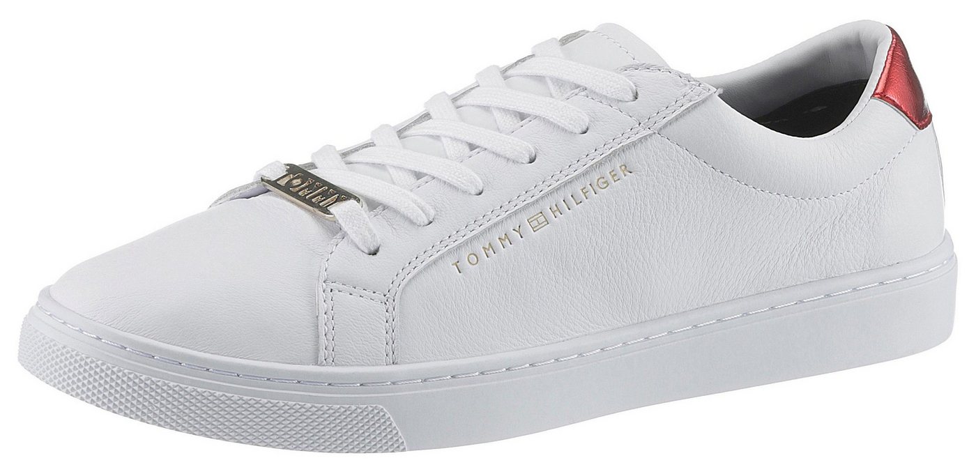 Tommy Hilfiger ESSENTIAL SNEAKER Sneaker, Freizeitschuh, Halbschuh, Schnürer, Kontrastbesatz an der Ferse