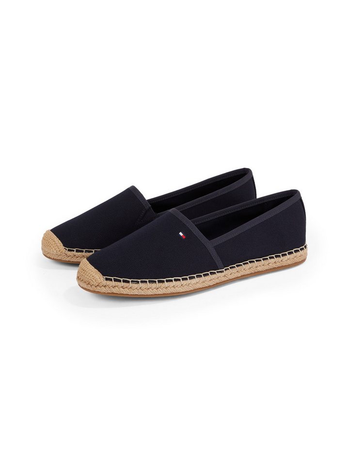 Tommy Hilfiger FLAG CANVAS ESPADRILLE Espadrille, Slipper, Flats, Bequemschuh mit Jutebezug und Ziernähten