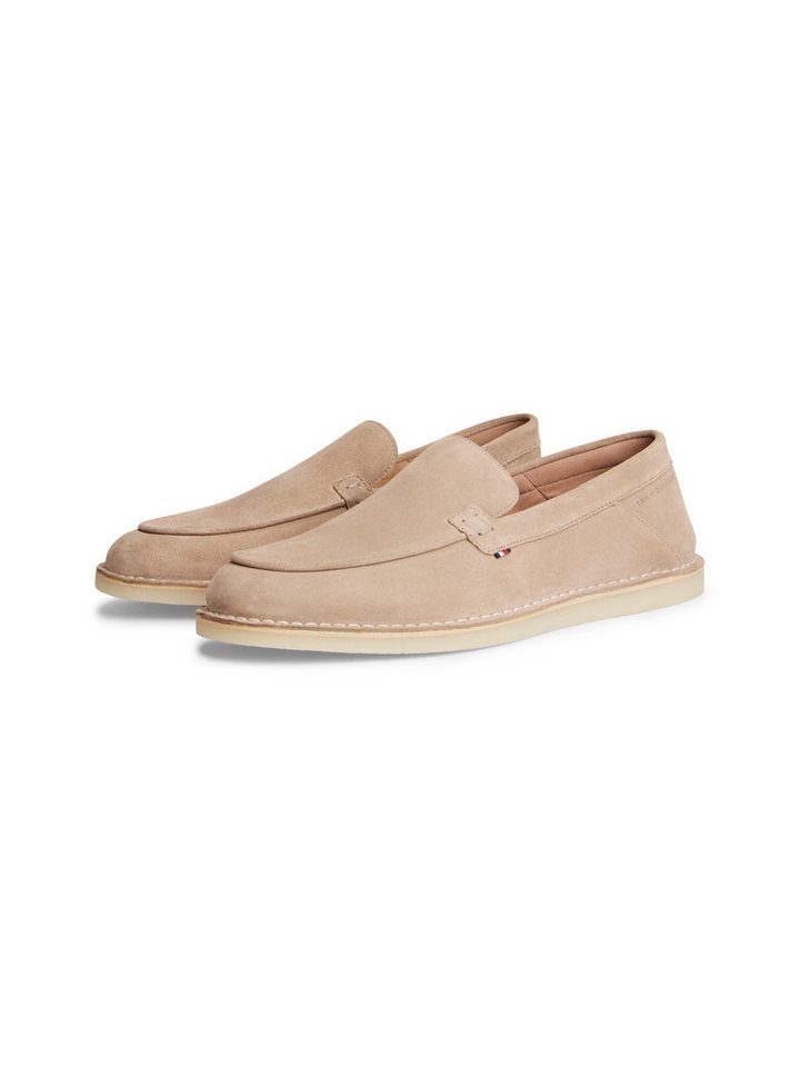 Tommy Hilfiger HILFIGER STITCHDOWN SUEDE LOAFER Loafer Schlupfschuh, Slipper mit dezenter Rahmennaht