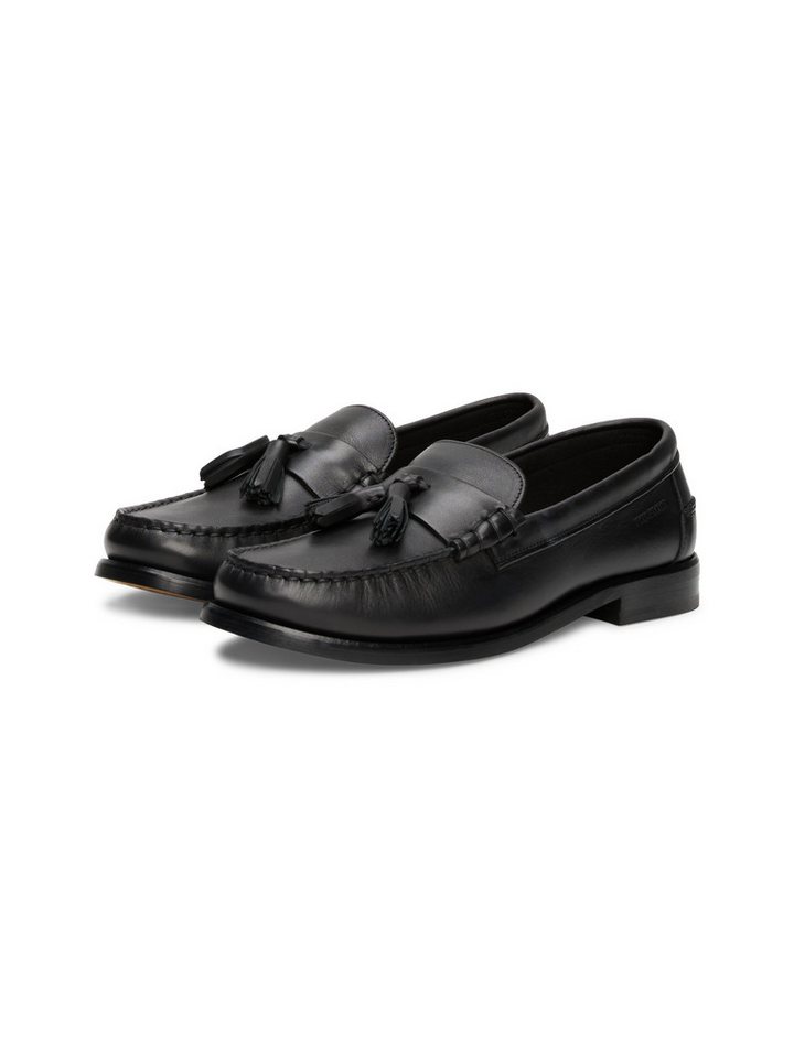 Tommy Hilfiger HILFIGER TASSEL LTH LOAFER Slipper, Blockabsatz, Mokassin, Businessschuh mit modischer Quasten