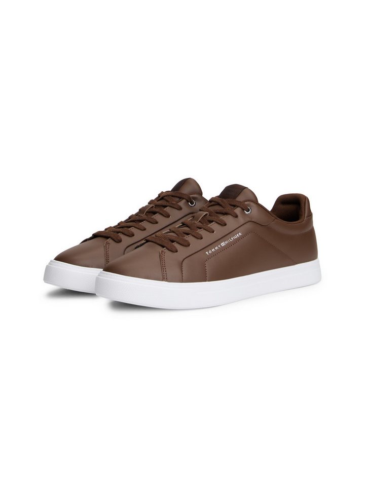 Tommy Hilfiger ICON COURT LIGHT PREMIUM, Schnürschuh, Freizeitschuh, Halbschuh mit Ziernähten