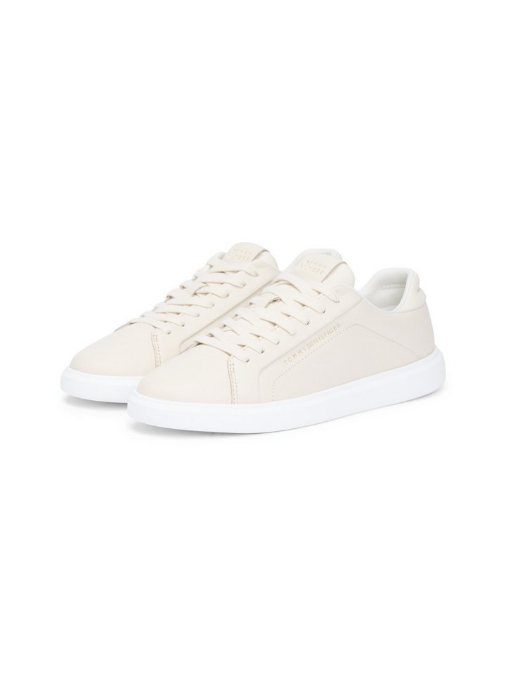 Tommy Hilfiger ICON COURT LIGHT WEIGHT SHINNY Plateausneaker Freizeitschuh, Halbschuh, Schnürer mit TH-Logo - klein ausfallend