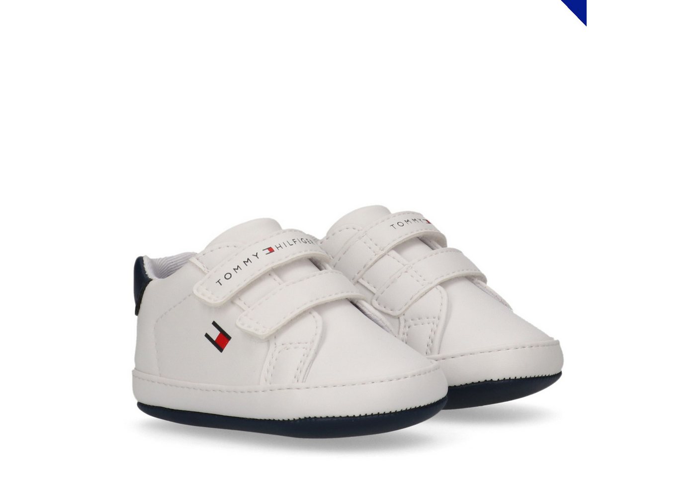 Tommy Hilfiger Lauflernschuh Babyschuh, Klettschuh für Babys mit Logoverzierung