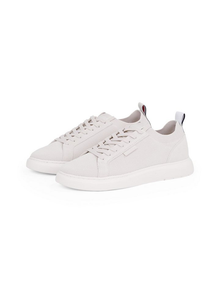 Tommy Hilfiger LIGHT CUPSOLE KNIT SEASONAL Sneaker, Freizeitschuh, Halbschuh, Schnürschuh mit Logoschriftzug