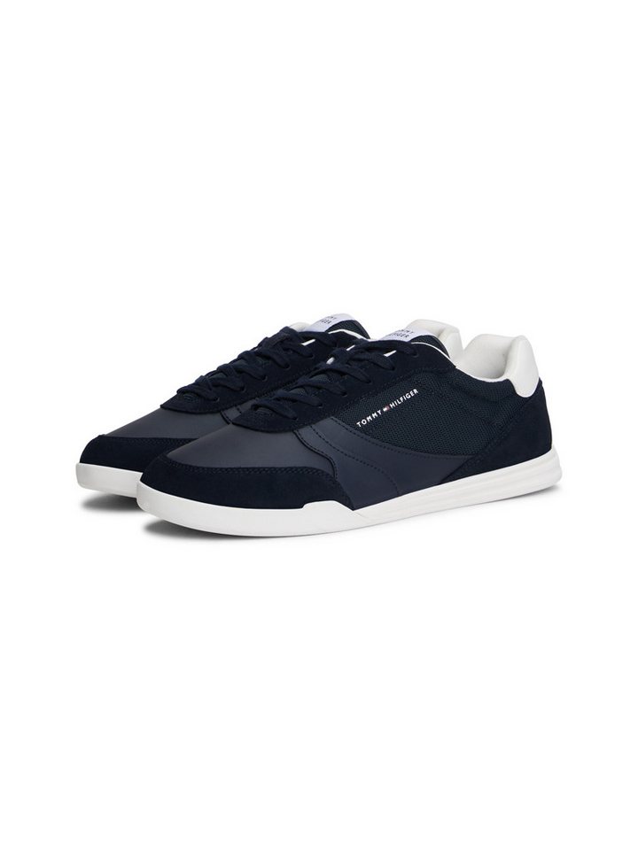 Tommy Hilfiger LOPRO CUP MIX Sneaker, Freizeitschuh, Halbschuh, Schnürschuh, Kontrastbesatz an der Ferse (blau)