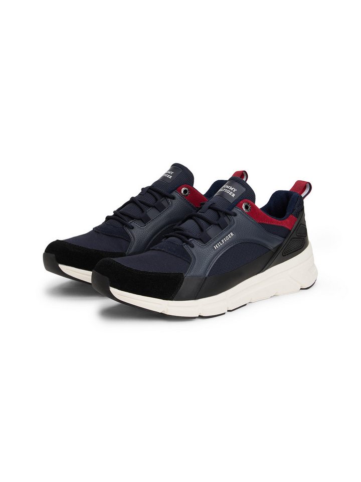 Tommy Hilfiger MODERN COMFORT RUN OUTDOOR Sneaker, Freizeitschuh, Schnürschuh im coolen Materialmix (blau)
