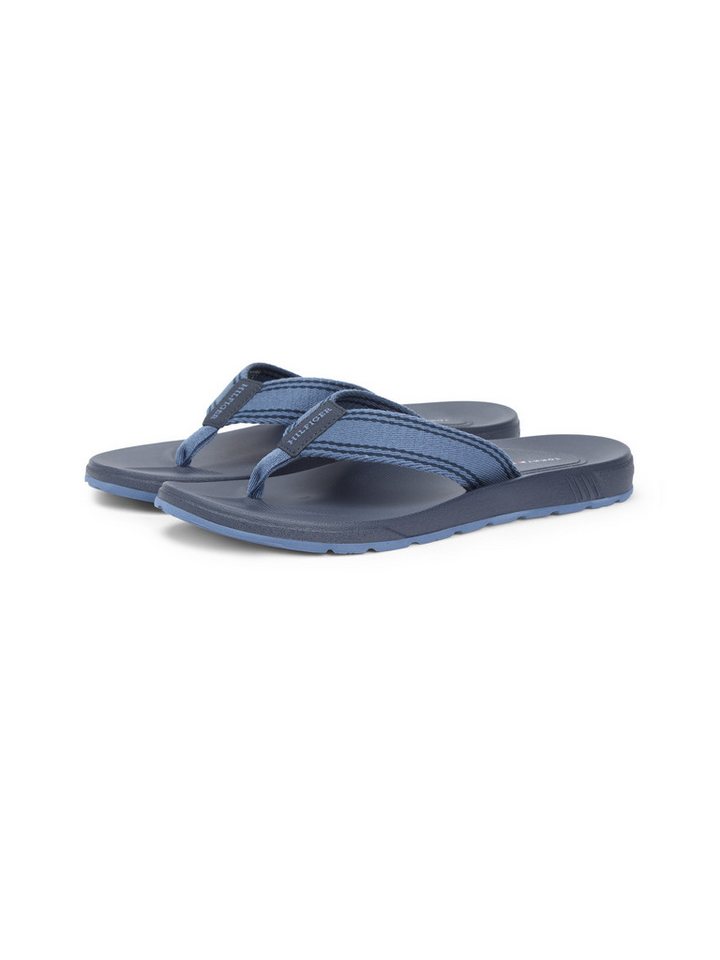 Tommy Hilfiger MOLDED HILFIGER BEACH SANDAL Zehentrenner, Plateau, Sommerschuh, Strandschuh mit Streifen
