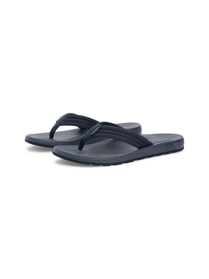 Tommy Hilfiger MOLDED HILFIGER LTH BEACH SANDAL Zehentrenner Sommerschuh, Dianette, Flat mit dezentem Label
