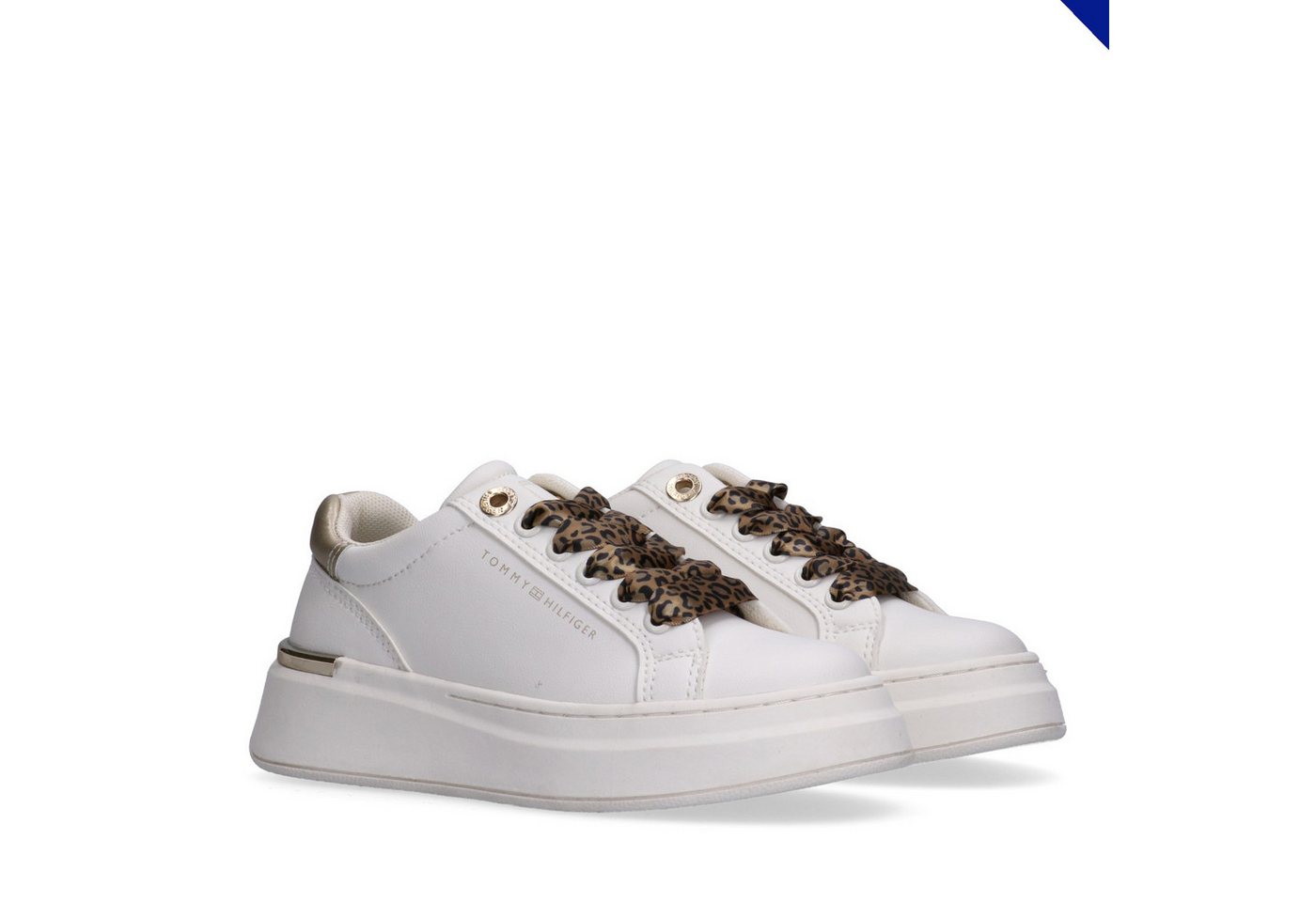 Tommy Hilfiger Plateausneaker Plateauschuh, Chunky Sneaker, Schnürer im Animal Look
