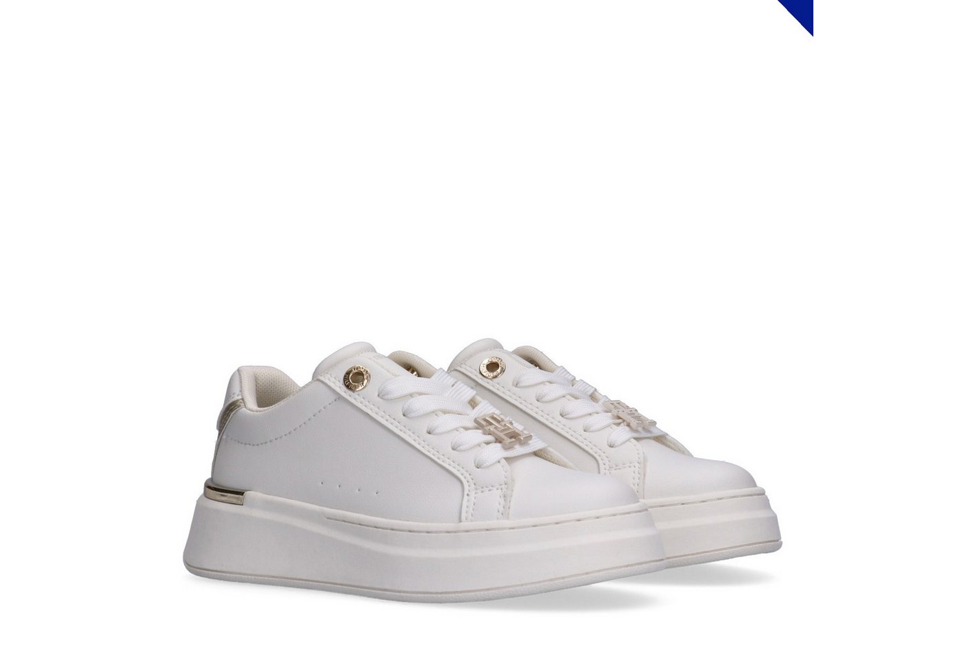 Tommy Hilfiger Plateausneaker Trendy Schnürschuh, Halbschuh, Schnürschuh mit Plateausohle