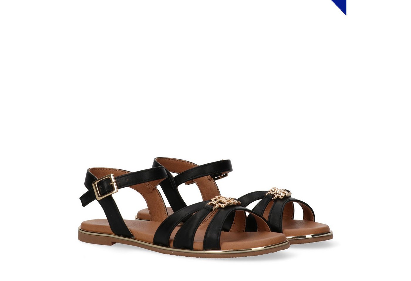 Tommy Hilfiger Riemchensandale Sandalette, Festtagsschuh, Sommerschuh mit Schnallenverschluss
