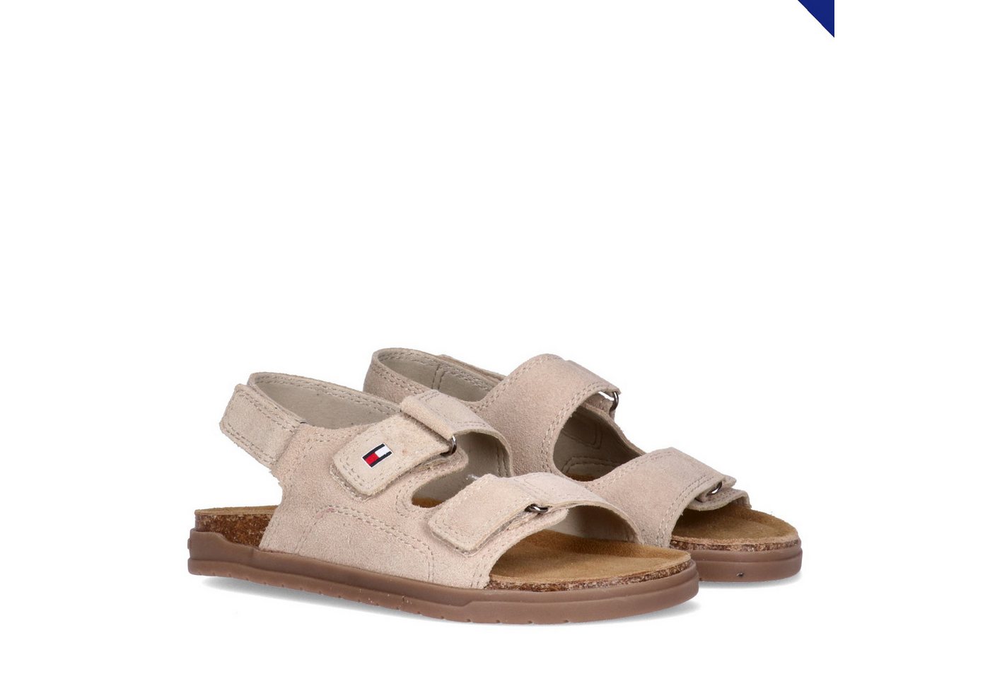 Tommy Hilfiger Sandale Barfußschuh, Sommerschuh mit drei regulierbaren Klettverschlüssen