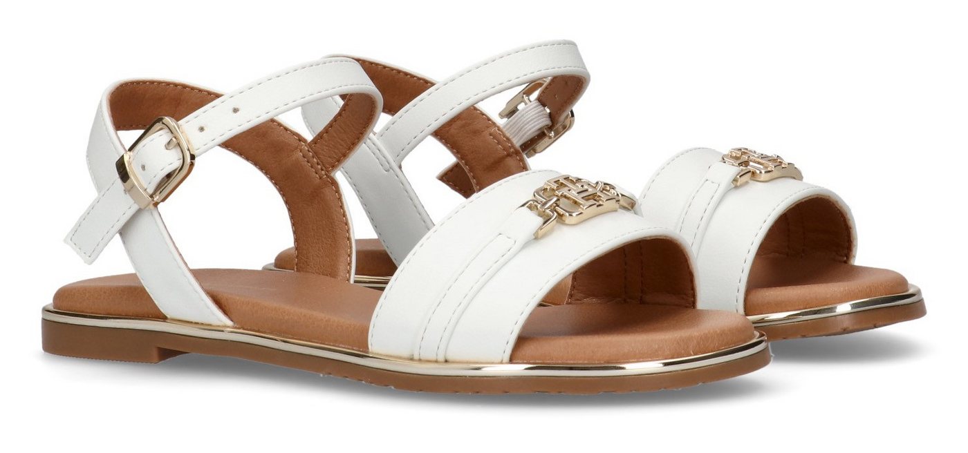 Tommy Hilfiger Sandale, Glitzersandale, Sandalette mit Zierelement