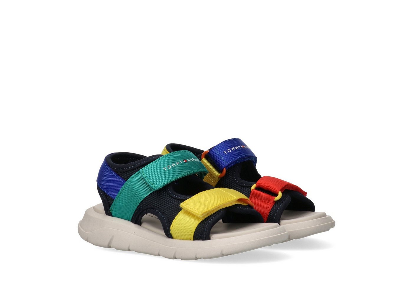 Tommy Hilfiger Sandale Trekkingsandale, Sommerschuh, Klettschuh im Kontrastlook