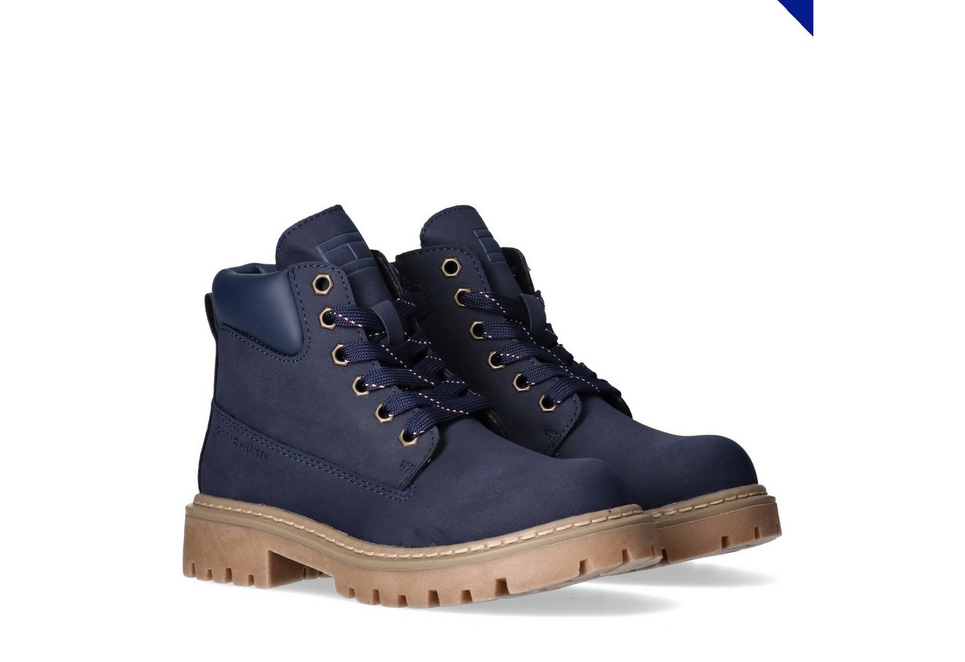 Tommy Hilfiger Schnürboots Chunky Boots, Winterboots mit Blockabsatz