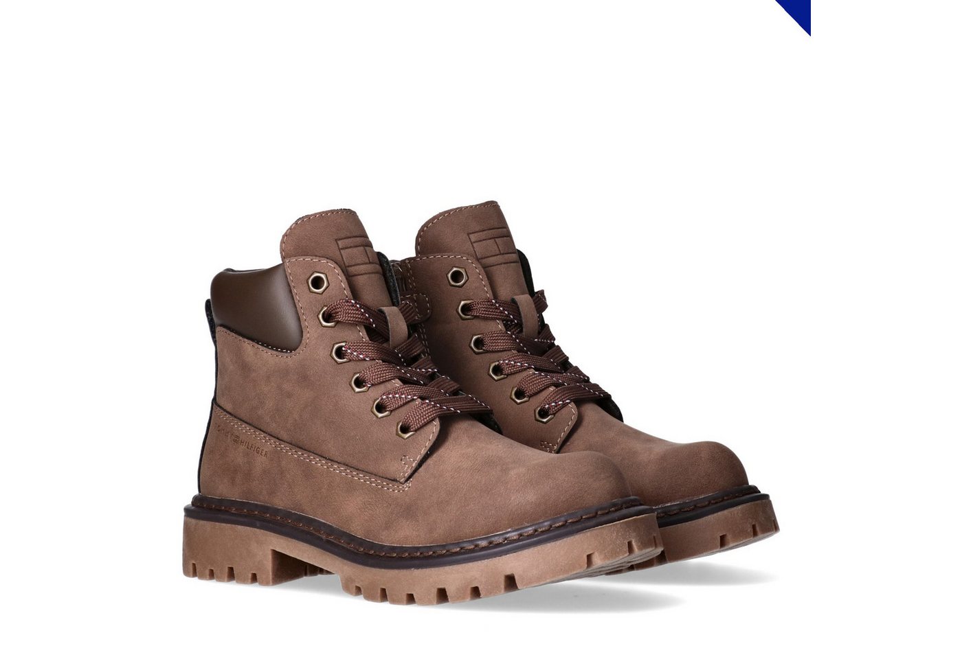 Tommy Hilfiger Schnürboots Chunky Boots, Winterboots mit Blockabsatz