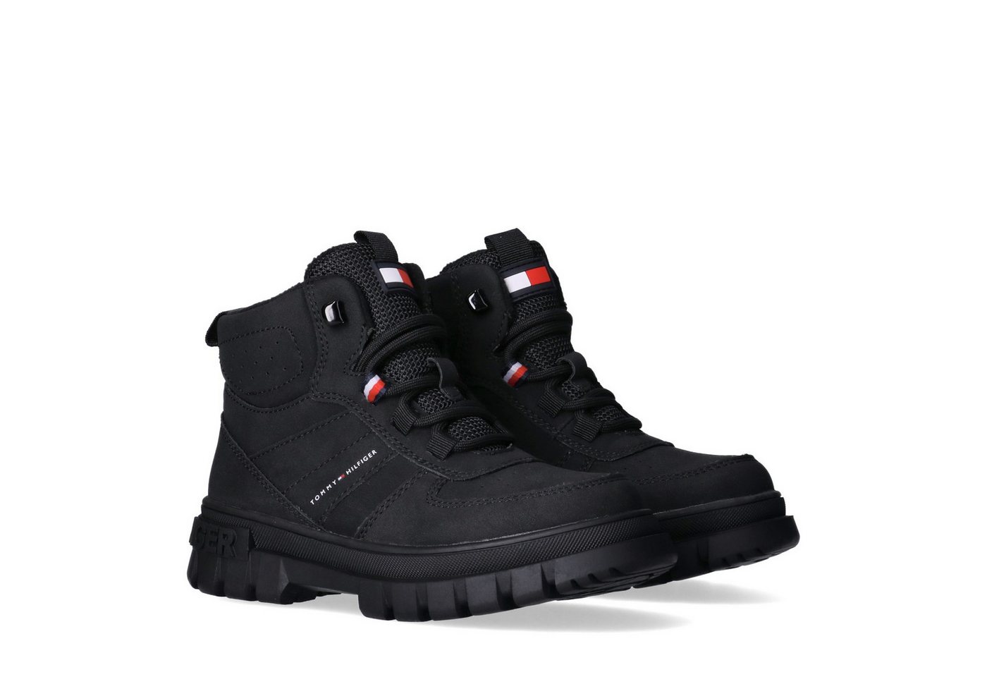 Tommy Hilfiger Schnürboots Chunky Boots, Winterboots mit Blockabsatz