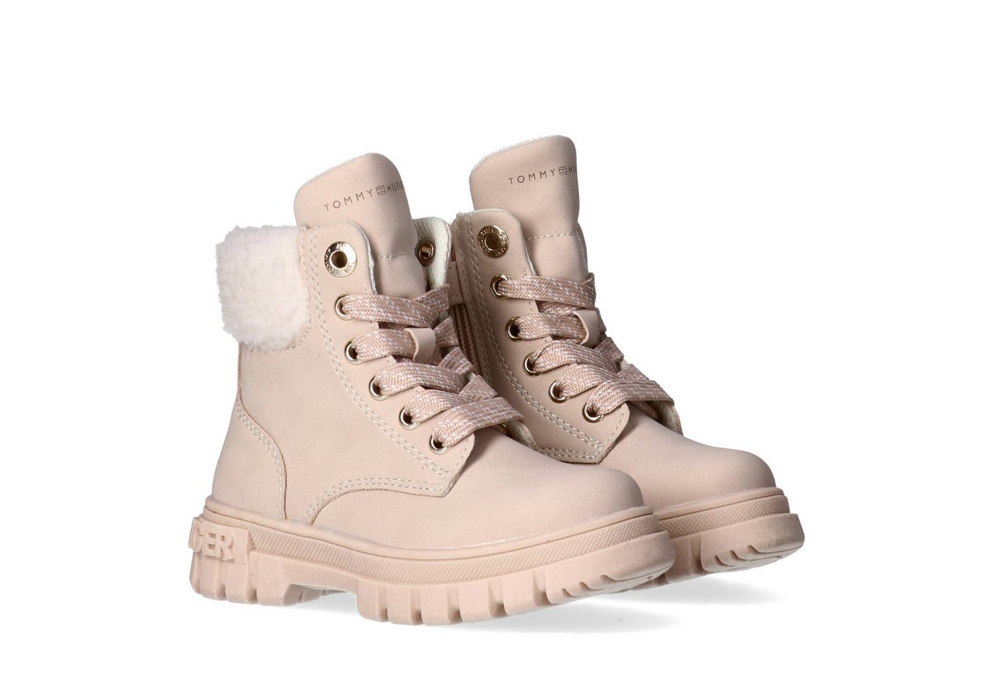 Tommy Hilfiger Schnürboots Winterboots, Schnürstiefel mit Blockabsatz