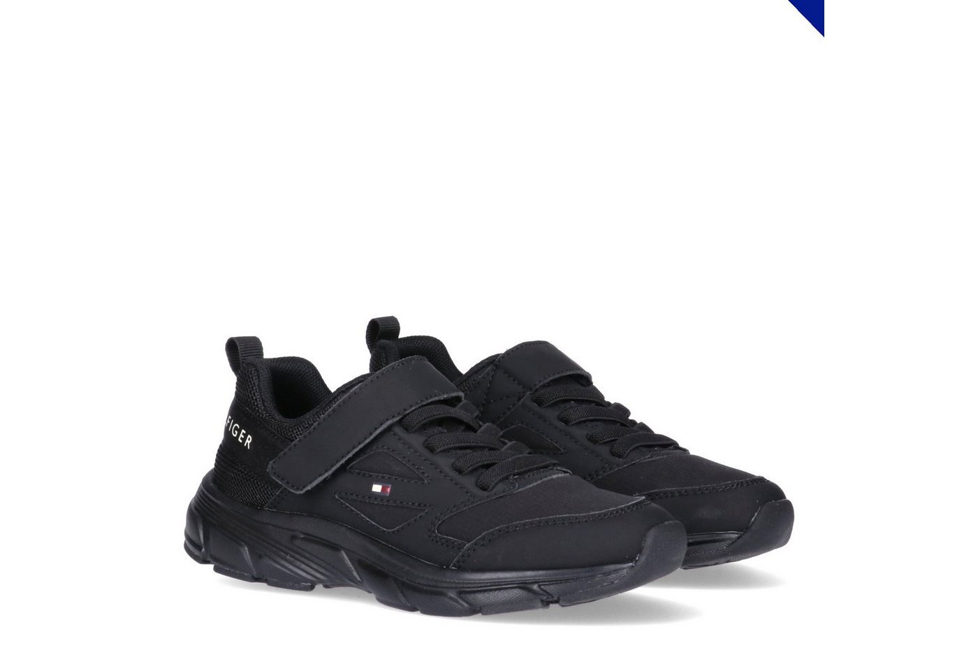 Tommy Hilfiger Sneaker Freizeitschuh, Halbschuh, Slipper mit elastischen Schnürsenkeln