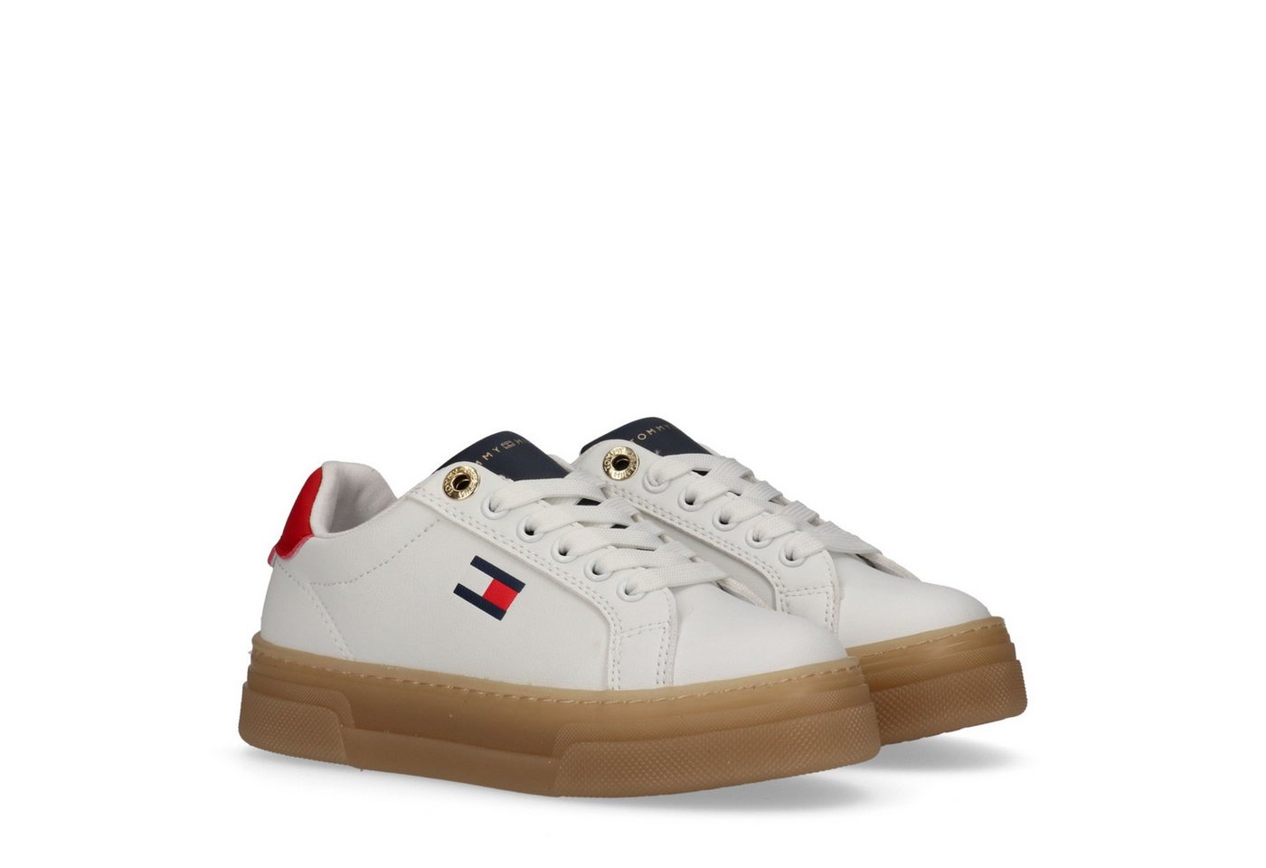 Tommy Hilfiger Sneaker Retro Sneaker, Schnürschuh, Halbschuh mit Plateausohle