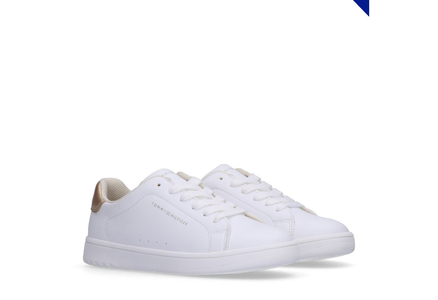 Tommy Hilfiger Sneaker Schnürschuh, Halbschuh mit Metallic Einsatz