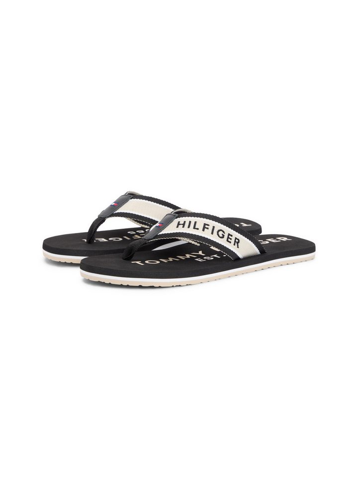 Tommy Hilfiger SPORTY HILFIGER BEACH SANDAL Zehentrenner Sommerschuh, Strandschuh, Flats mit Logoschrifzug