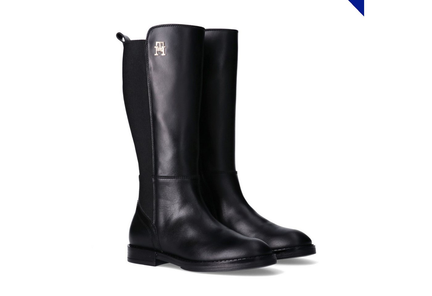 Tommy Hilfiger Stiefel Langschaftstiefel, Festtagsschuh mit Reißverschluss