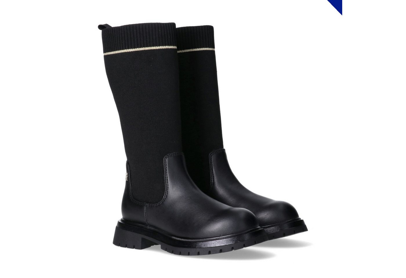 Tommy Hilfiger Stiefel Langschaftstiefel mit sockenähnlichem Schaft