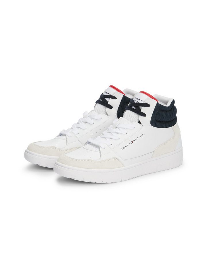 Tommy Hilfiger TH BASKET CORE MIDCUT Sneaker, Schnürboots, High-Top-Sneaker mit weich gepolstertem Schaftrand