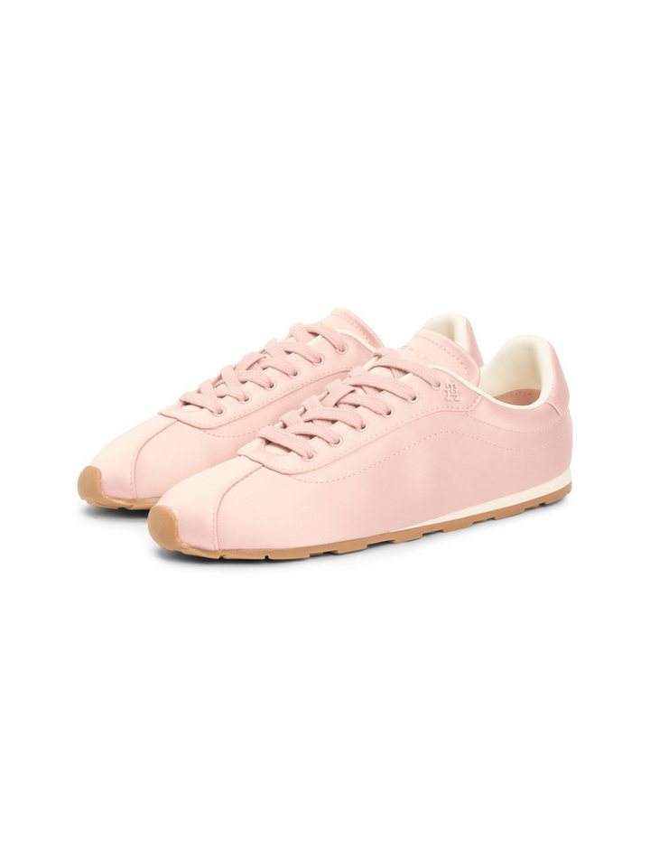 Tommy Hilfiger TH BELLA LOW RUNNER SATIN Sneaker Freizeitschuh, Halbschuh, Schnürer mit seitlichem TH-Logo