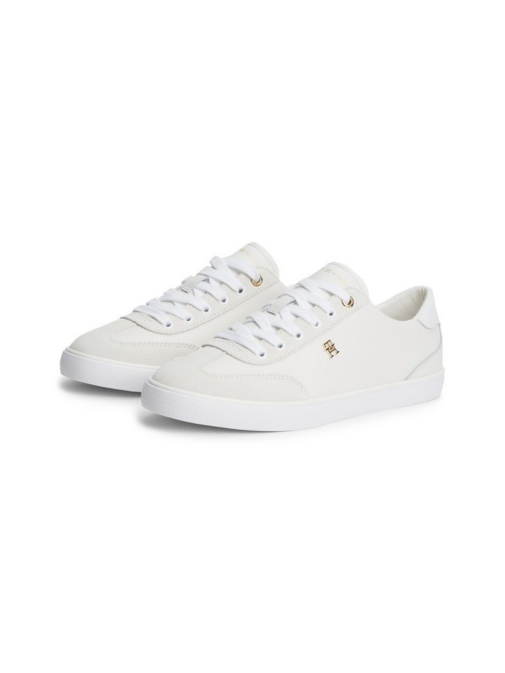 Tommy Hilfiger TH CHIC LOW VULC Sneaker Freizeitschuh, Halbschuh, Schnürschuh mit Ziernähten