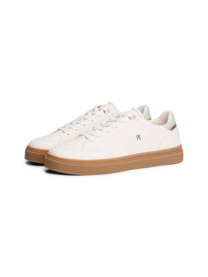 Tommy Hilfiger TH CHIC SNEAKER ELEVATED Plateausneaker, Freizeitschuh, Halbschuh, Schnürschuh mit Kontrastbesätzen