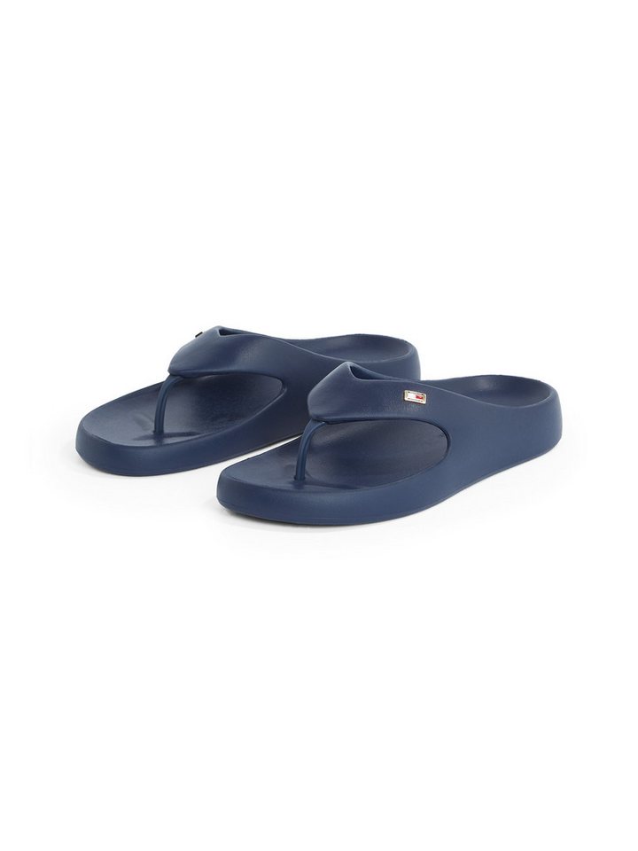 Tommy Hilfiger TH COMFORT BEACH SANDAL Zehentrenner, Dianette, Sommerschuh, Bequemschuh mit kleiner Logostickerei