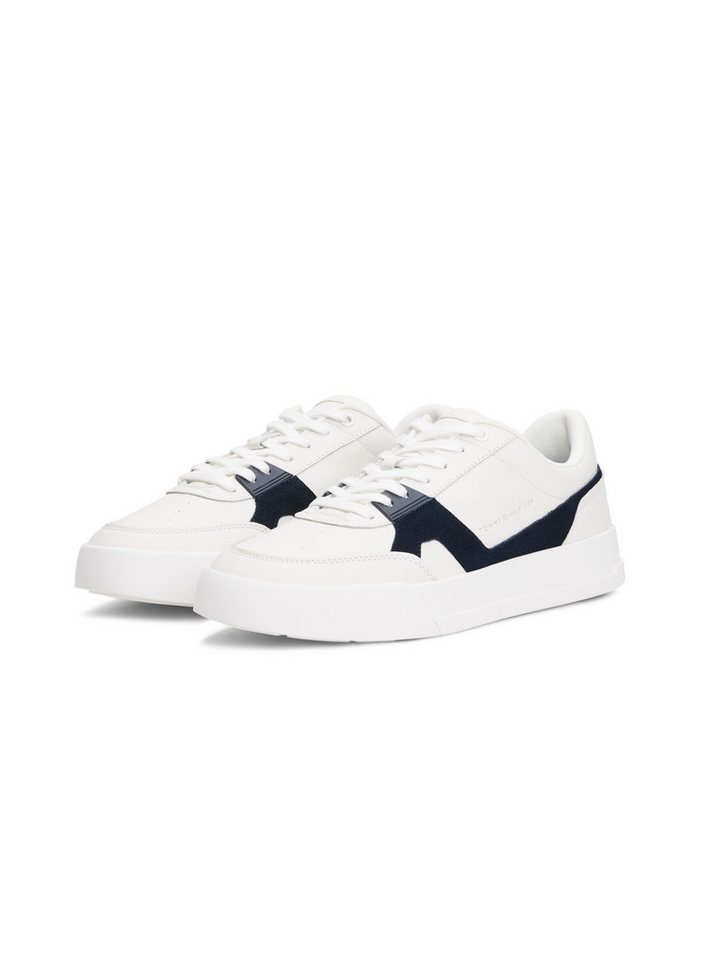 Tommy Hilfiger TH COURT CRAFT LTH Sneaker, Freizeitschuh, Halbschuh, Schnürer im Kontrastlook