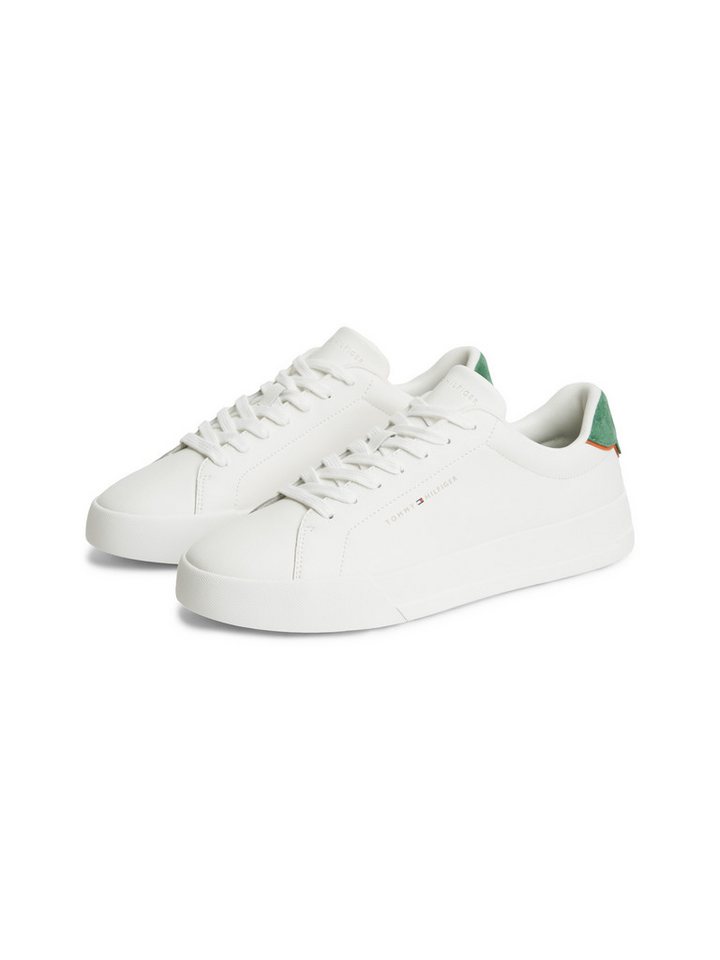 Tommy Hilfiger TH COURT LTH DETAIL ESS Sneaker Freizeitschuh, Halbschuh, Schnürer mit Logoschriftzügen