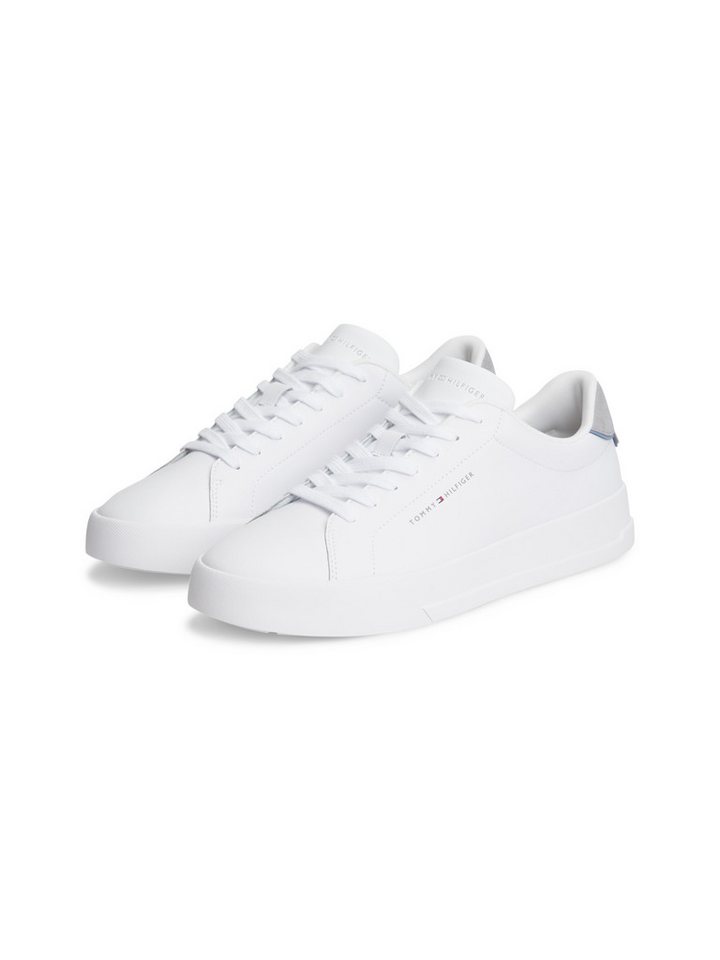 Tommy Hilfiger TH COURT LTH DETAIL ESS Freizeitschuh, Halbschuh, Schnürer mit Logoschriftzügen