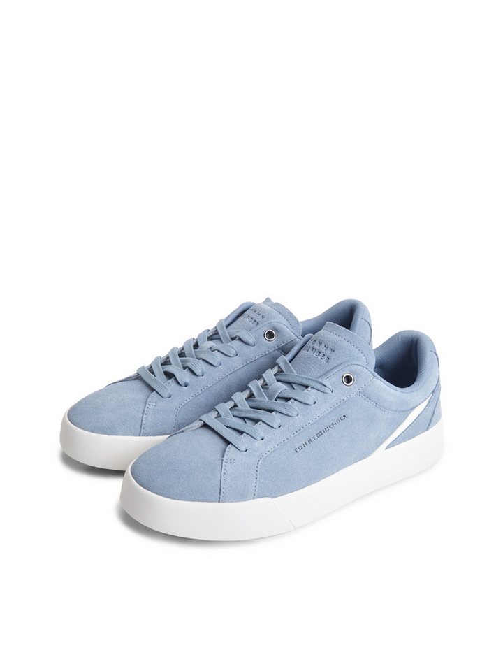 Tommy Hilfiger TH COURT PREMIUM SUEDE Sneaker Freizeitschuh, Halbschuh, Schnürer im Retro-Look