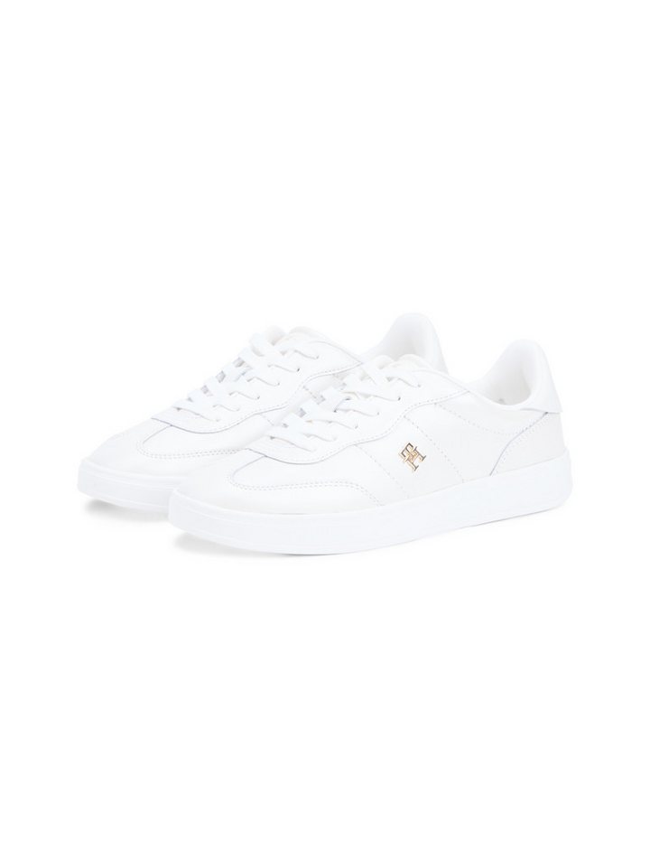 Tommy Hilfiger TH HERITAGE SHINY SNEAKER Plateausneaker Freizeitschuh, Halbschuh, Schnürschuh mit seitlichem TH-Schmucklogo