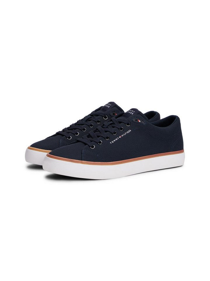 Tommy Hilfiger TH HI VULC CORE LOW II MESH Sneaker, Basic, Schnürschuh, Halbschuh, Freizeitschuh mit Logoschriftzug