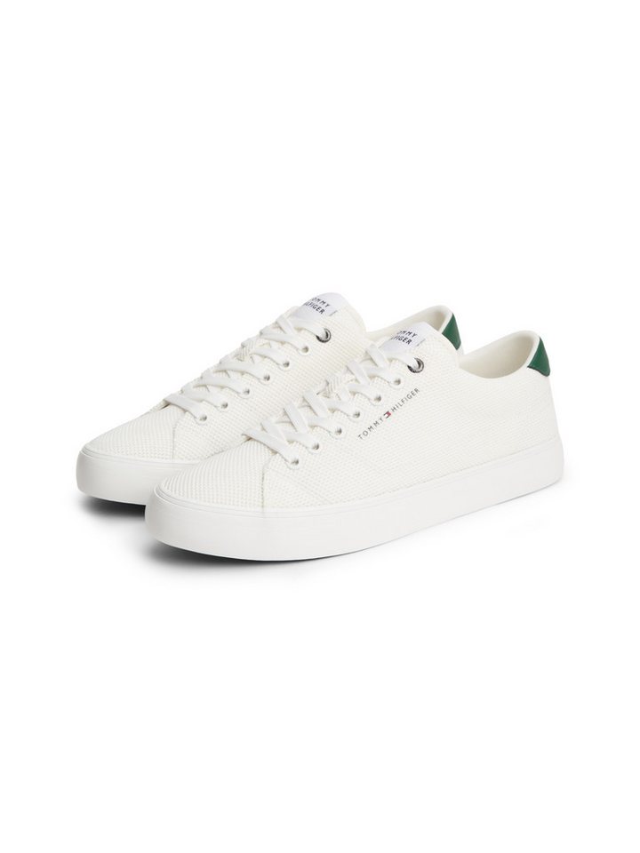 Tommy Hilfiger TH HI VULC CORE LOW SUMMER MESH Sneaker Freizeitschuh, Halbschuh, Schnürschuh mit Kontrastbesätzen